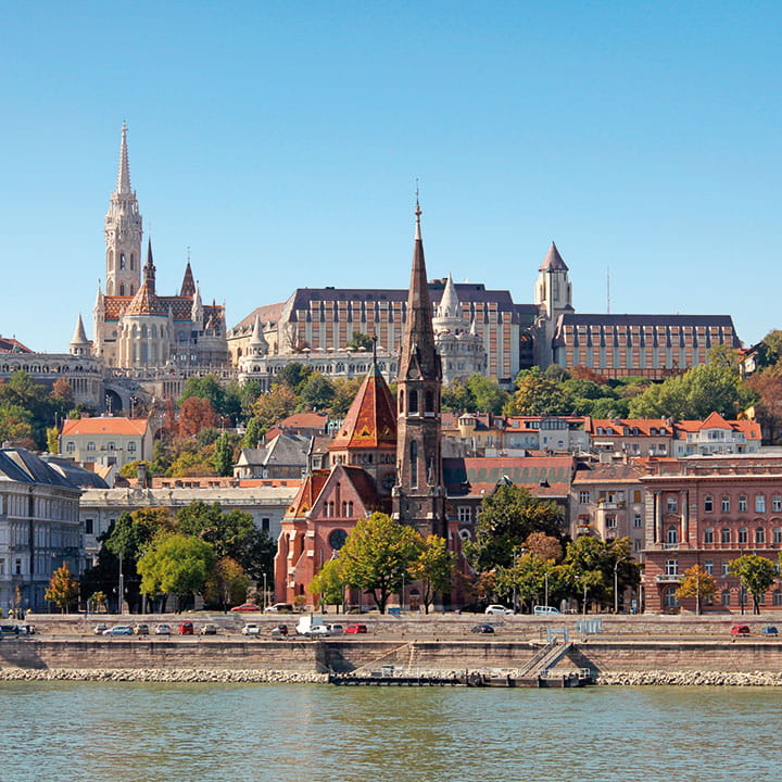 A view of Budapest from across the river
